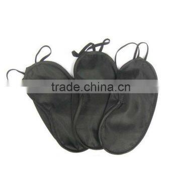 printed hot selling silk cheap eye cover mask for man black color