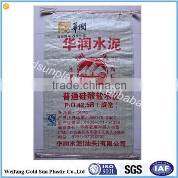 PP valve bag with easy open tape/bag 50kgs packing cement