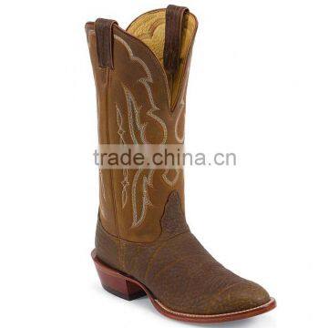 black cognac cowgirl&cowboy genuine leather bull shoulderwestern boots wholesale