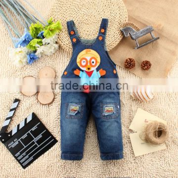 2015 Fashion kids denim jean overalls