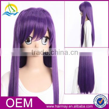 New product excellent wig for CLANNAD Fujibayashi Kyom long purple sex wig cosplay