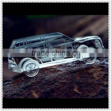 Antique 3D Crystal Model Cars For VIP Gifts