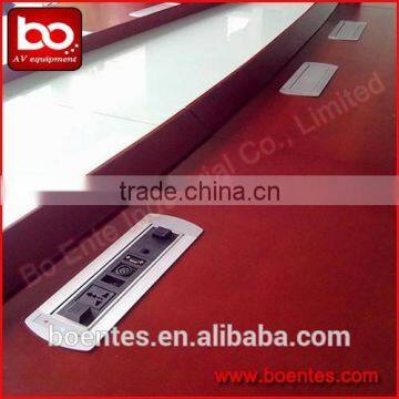 Table Motorized Hidden Power Outlets/Desktop Electric Rotating Pop Up Socket for Office AV Power Solutions photo-4