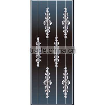 Hanging crystal bead curtains