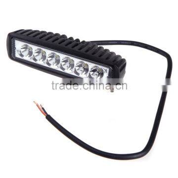 18W Spot Beam LED Work Light Lamp Strip Light for SUV ATV Off-road Truck