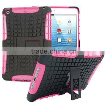 Tablet case TPU pc 2 in 1 stand shockproof case for ipad 1 2 3 , for custom ipad case cover ,for ipad case air