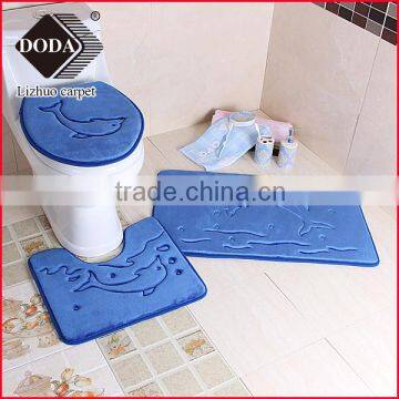 High quality 15mm thickness pvc backing non slip bath mat