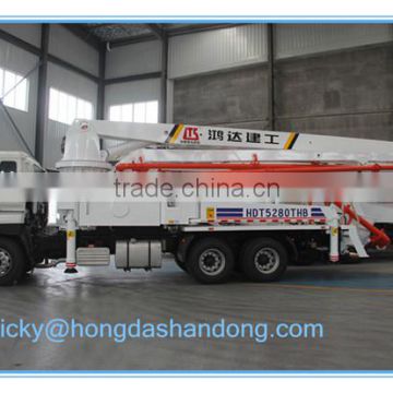 HONGDA Truck mounted HOWO 37m Boom Concerete Pump truck