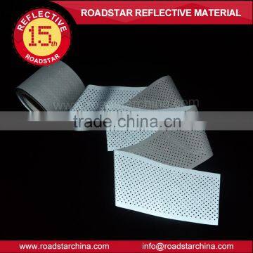 High intensity holes reflective T/C fabric