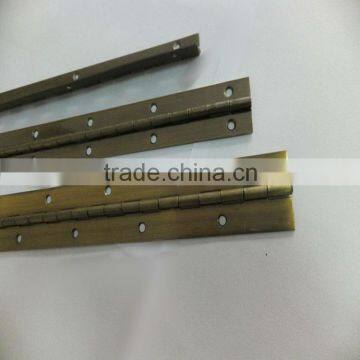 metal piano hinge continuous,Antique Brass plated steel hinge