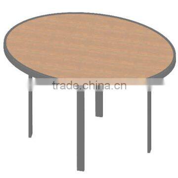 Promotion display table/ Wooden display table stand/ Glass display table/ Oval display table