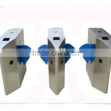 Shenzhen luxury flap barrier gate,automatic security entrance flap turnstile gate