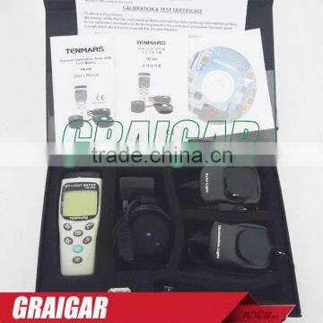 TM-208 Solar Power Meter, UVA & Light Meter (3 in 1) digital Datalogging backlit LCD 400-1100nm