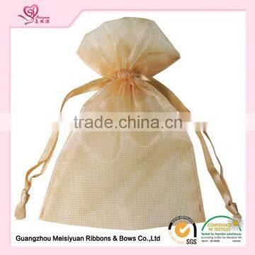 Luxury organza jewelry gift packaging pouch/ candy bags for wedding birthday party