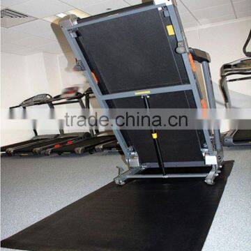 Folding Black Treadmill Floor Mat With Shockproof , Treadmill Shock Absorber Mat photo-2