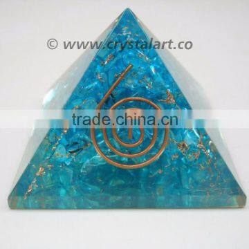 CRYSTAL CHAKRA REIKI SYMBOL ORGONE PYRAMID SHAPE