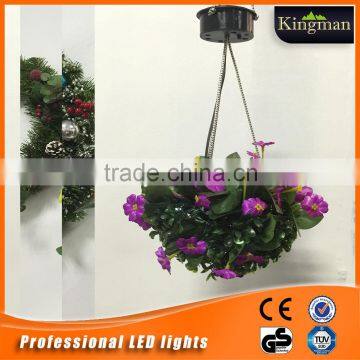 solar powered hanging flowers ball light for spring outdoor decoration