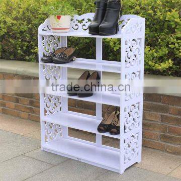 WPC Foam Board Five Layers Reinforced Boot-shaped Shoe Rack photo-3