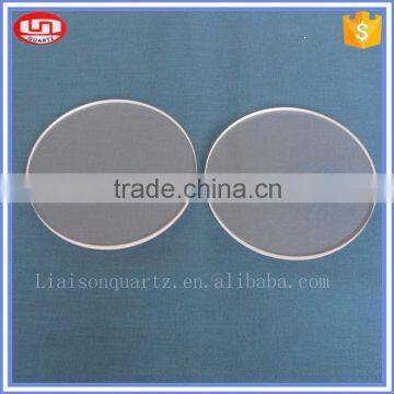 Round Flat Clear Quartz Glass Plate for Sale