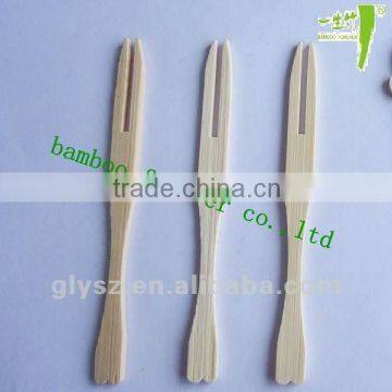 Bamboo fork for fruit