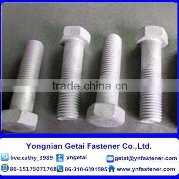 Hot Dip Galvanized Hexagon Bolts DIN 933 DIN 931 Grade 4.8 photo-2