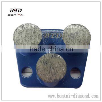 Superabrasive Diamond Concrete Grinding Three Round Segments for magnetic plate of grinder