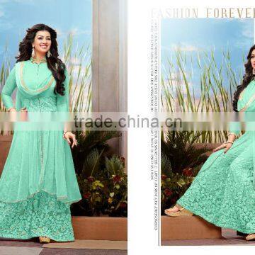 New Stylist Designer Embroidred Indian Anarkali Salwar Kameez