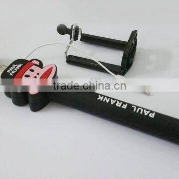 Newest Selfie Stick For Mobile Phone,flexible Cartoon Camera Wired Monopod Selfie Stick photo-5