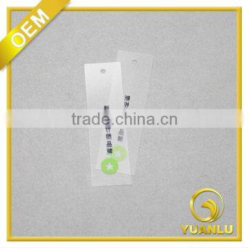 Custom design print plastic hang tag swing tag PVC tag