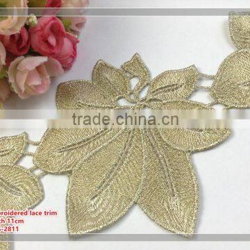Fashion Water Soluble Embroidered Lace Trimming