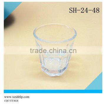 Hot selling clear tube cup japan glass (Made in China)