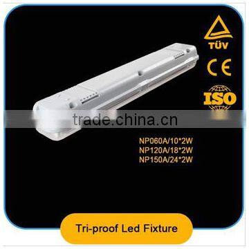 2015 New Products Newpeak 2*24w t8 1.5m Tri-proof Led Tube Light ,IP65,IK 10,led Tri-proof Light ,CE ROHS2015 New Products Newpe