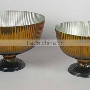 Champagne Bucket, Ice bucket, champagne bottle holder,FRUIT BOWLS Gold & Black fruit basket