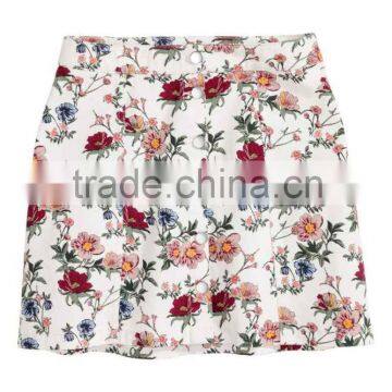 2016 Printed Ladies A Line Skirt, Short Mini Skirts Custom