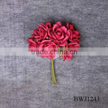 Home&wedding decoration red PE artificial bridal wedding flower