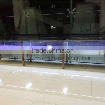 Customized Metal Material Luxury Glass Watch Jewelry Lighting Display Cabinets