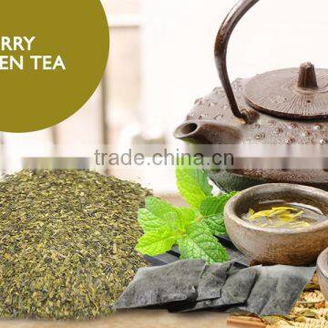 cherrey green tea leaf bags