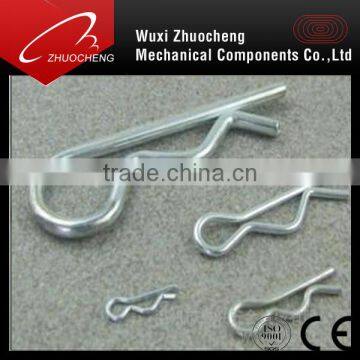 carbon steel zinc plated R clips R type pins spring cotter pins