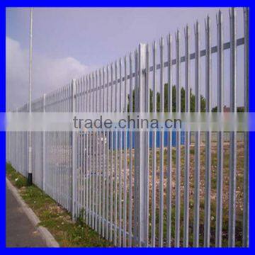 1.2m round / notched /w galvanized palisade fence