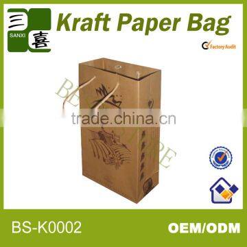 2014 best seller wholesale paper wine bag with excellent quality from China