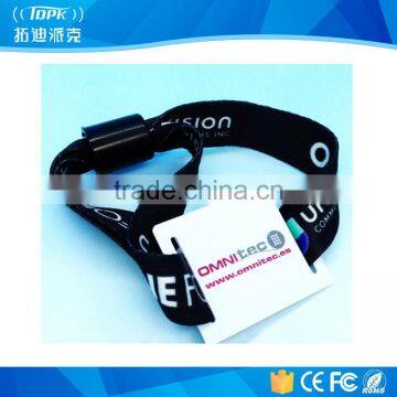 events festival club party RFID NFC woven fabric bracelet