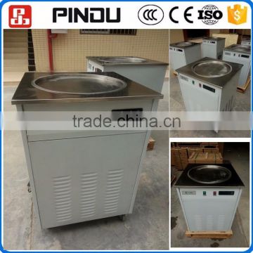 hot sale manual single pan fried ice cream roll machine with temperature control