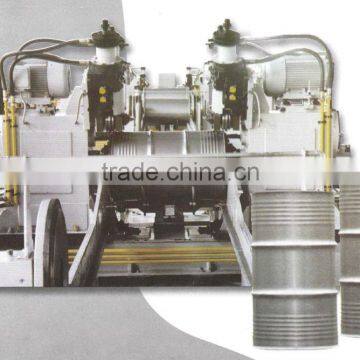 Production line for steel barrel