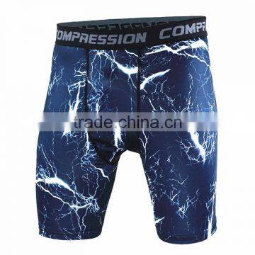 New pattern OEM quick dry men's compression shorts