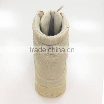 Beige Genuine Leather Breathable Tactical Boots photo-4