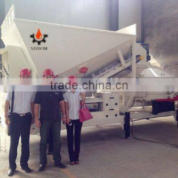 10m3/h Mini Mobile/Semi-mobile Concrete Batching/Mixing Plant