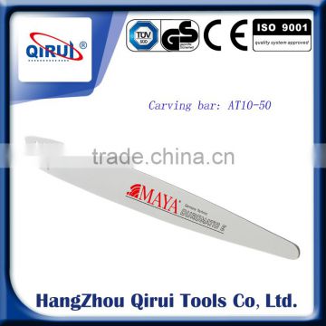 Cobalt alloy carving bar for hand saw guide bar