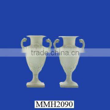 Environmental-friendly White Ceramic Bisque Funeral Urns