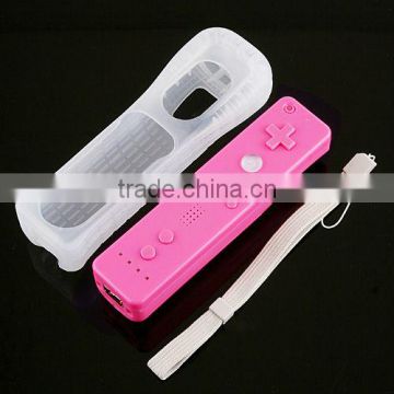 Wireless Remote Controller Wiimote + Silicon Case Strap for Nintendo Wii Pink