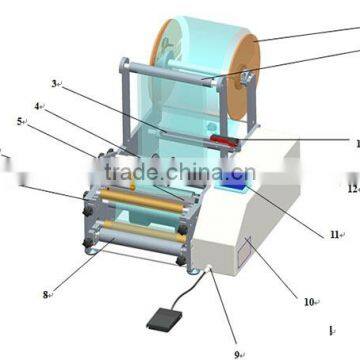 MT-50 Semi-automatic Round Bottle Labeling Machine photo-3